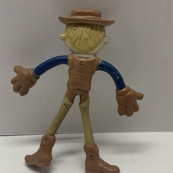 Rare Used COLLECTIBLE BENDY POSABLE COWBOY Toy RINCO RARE Action Figure - Picture 4 of 4